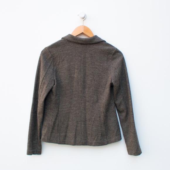 ✨J. Jill | Career Brown Wool Button Blazer - Picture 2 of 6